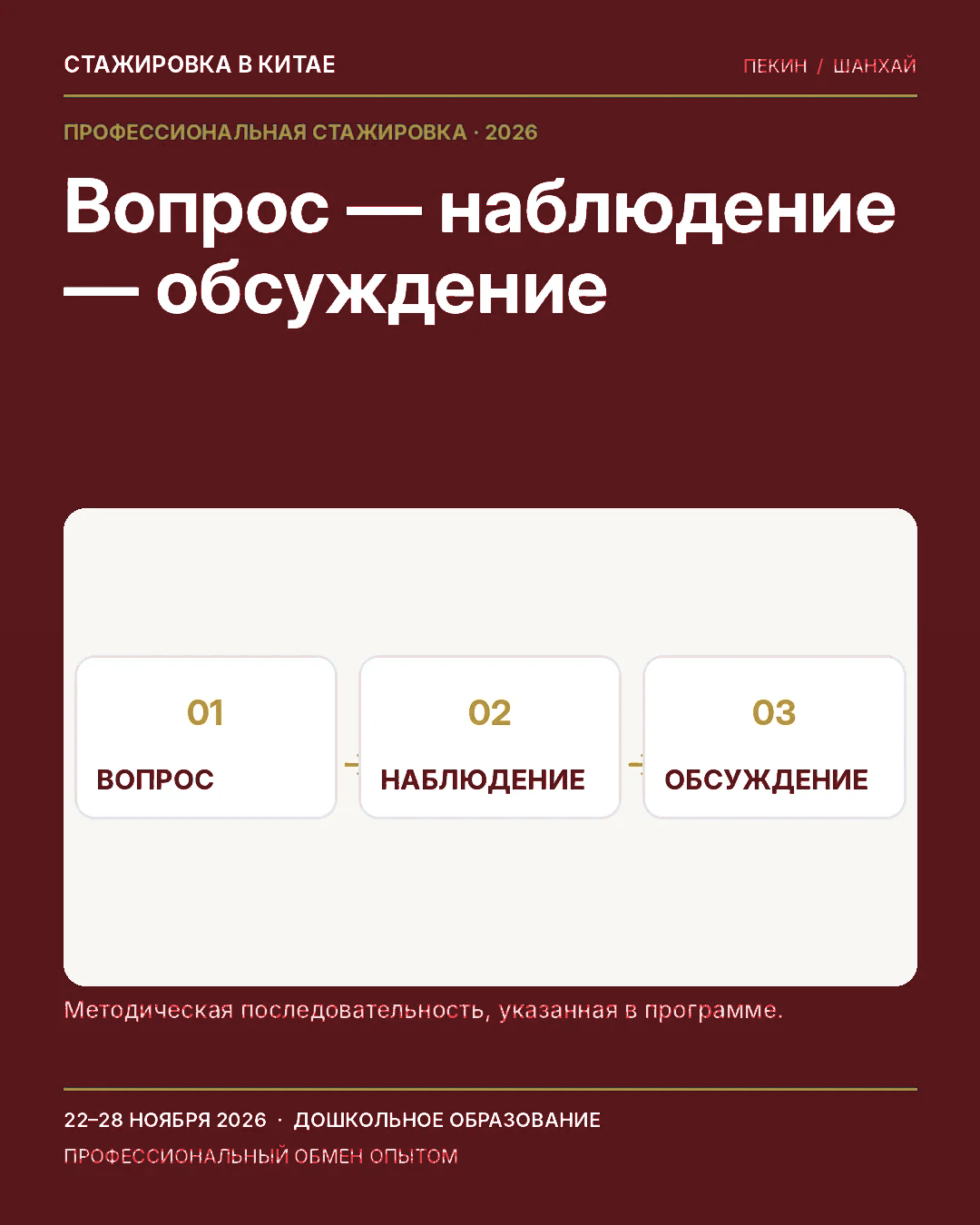 Карточка 43: Принцип стажировки
